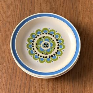 Nikko Stone - “Mosaic” Pattern Side/Salad Plates set of 2 (7.5")
